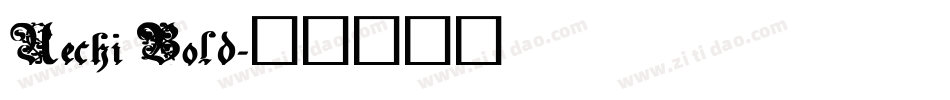 Uechi Bold字体转换